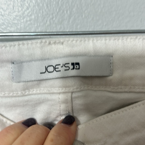 Joe's Jeans Clean Cuffed Cropped Jeans Mid Rise in White Size 31 - Picture 4 of 6